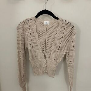 Aritzia crochet cardigan